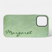 Gritty パーソナライズされた Green Case-Mate iPhoneケース iPhone 12ケース (裏面横)