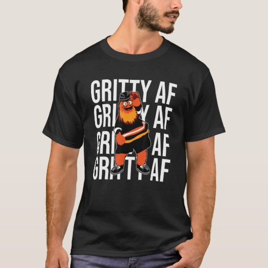 Gritty Af – フィラデルフィアで作られたグラティダンスギフト Tシャツ (正面)