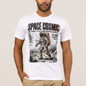 Gritty Retro Astronaut Streetwear Poster - Space C Tシャツ (正面)