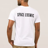 Gritty Retro Astronaut Streetwear Poster - Space C Tシャツ (裏面)