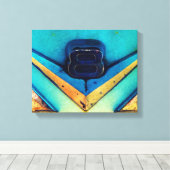 Gritty V8ビッグまたはスモールブロックエンジン キャンバスプリント (インサイチュ (ウッドフロア))