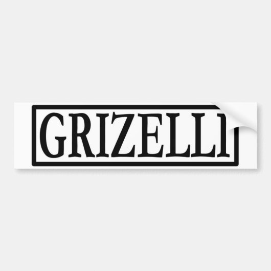 Grizのバンパーのイメージ バンパーステッカー (正面)