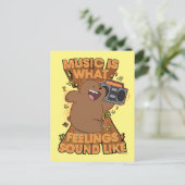 Grizz – 音楽とは感覚のサウンド ポストカード (スタンド正面)