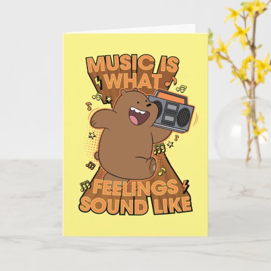 Grizz - Music is What Feelings Sound Like カード (黄色い花)