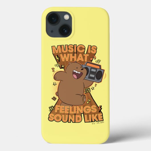 Grizz - Music is What Feelings Sound Like Case-Mate iPhoneケース (裏面)