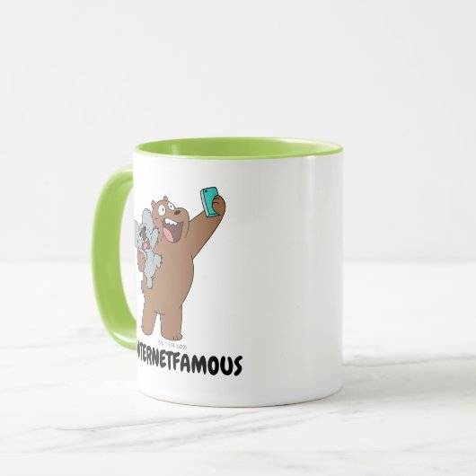 Grizz & Nom Nom - #InternetFamous マグカップ (正面左)