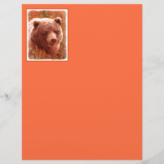 Grizzly Bear Cub in Fireweed'絵画's Wildlife Art (正面)
