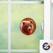 Grizzly Bear Cub in Fireweed'絵画's Wildlife Art ウィンドウサイン (ホーム)
