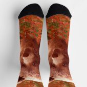 Grizzly Bear Cub in Fireweed'絵画's Wildlife Art ソックス (上部)