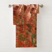 Grizzly Bear Cub in Fireweed'絵画's Wildlife Art バスタオルセット (インサイチュ)