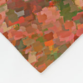 Grizzly Bear Cub in Fireweed'絵画's Wildlife Art フリースブランケット (角)