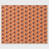 Grizzly Bear Cub in Fireweed'絵画's Wildlife Art ラッピングペーパー (フラット)