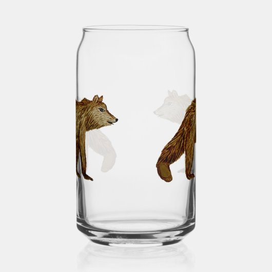 Grizzly Bear Glass ガラス缶 (右)