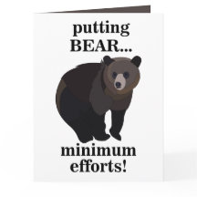 Grizzly Bear Putting Bear Minimum Efforts Funny