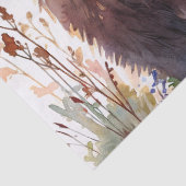 Grizzly Bears Watercolor Woods 薄葉紙 (詳細)