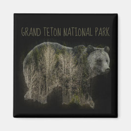 Grizzly Forest Grand Teton National Park マグネット