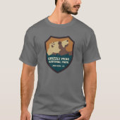 Grizzly Peak National Park Sign funny Tシャツ (正面)