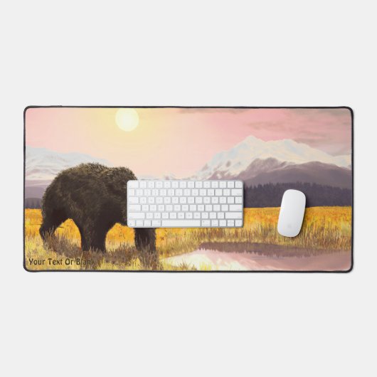 Grizzly Pond デスクマット (キーボード&マウス)
