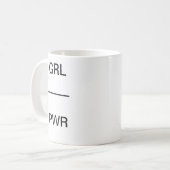 GRL PWRのマグ コーヒーマグカップ (正面左)