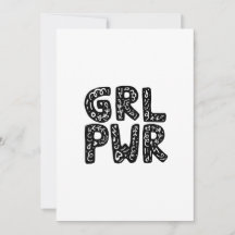 GRL PWRガールパワータイポグラフィアート