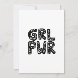 GRL PWRガールパワータイポグラフィアート