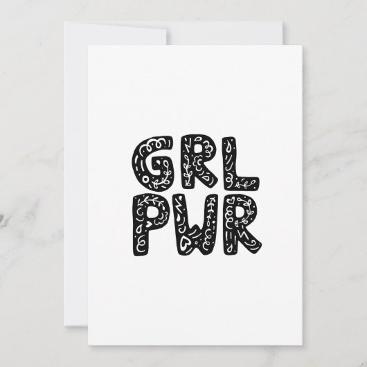 GRL PWRガールパワータイポグラフィアート (正面)