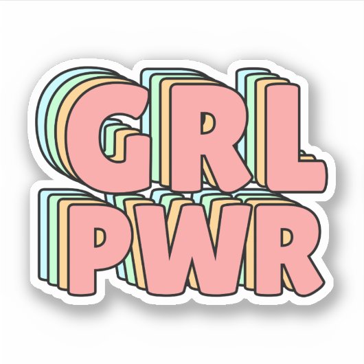 GRL PWRパステル シール (正面)