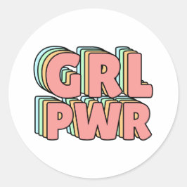GRL PWRパステル ラウンドシール