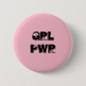 GRL PWRピン 缶バッジ (正面)