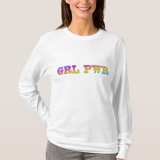 GRL PWR長袖Tシャツ Tシャツ (正面)