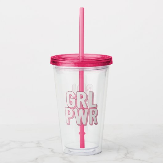 GRL PWR アクリルタンブラー (正面)