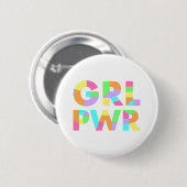 GRL PWR カラフル 缶バッジ (正面&裏面)