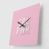GRL PWR スクエア壁時計 (傾斜)