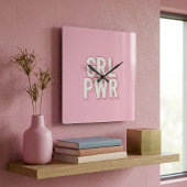 GRL PWR スクエア壁時計