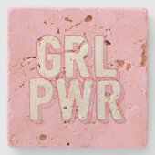 GRL PWR ストーンコースター (正面)