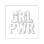 GRL PWR セルフインキングスタンプ (デザイン)