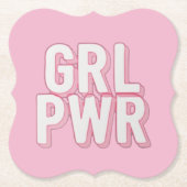 GRL PWR ペーパーコースター (正面)