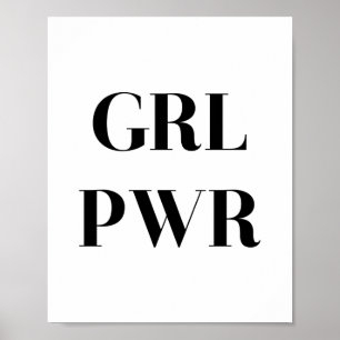 GRL PWR ポスター