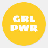 GRL PWR - ラウンドシール (正面)