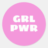 GRL PWR - ラウンドシール (正面)