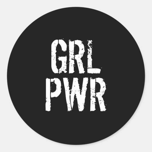 GRL PWR - ラウンドシール (正面)