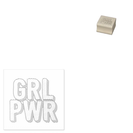 GRL PWR ラバースタンプ (押印)