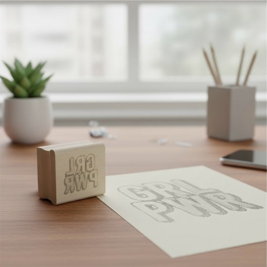 GRL PWR ラバースタンプ