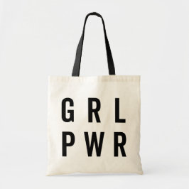 GRL PWR/少女パワーフェミニスト引用文 トートバッグ