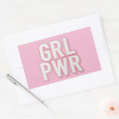 GRL PWR 長方形シール (封筒)