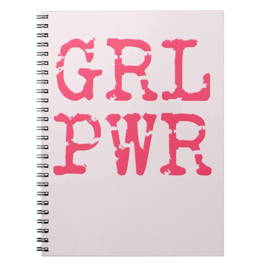 GRL PWR (girlpower)ノートブック ノートブック (正面)