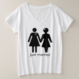 GRLZ -たった今結婚しました Tシャツ