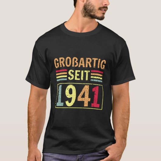 Groaheiig Seit 1941グリーティング誕生B-Day Tシャツ (正面)