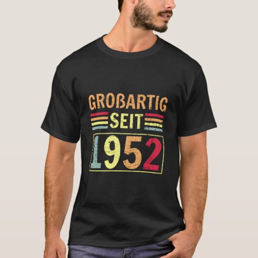 Groãÿig Seit 1952 Greeting Birth B-Day Tシャツ (正面)