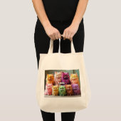 Grocery Bag with Cat Illustration トートバッグ (正面(商品))